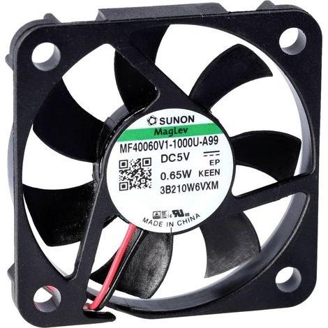 Sunon MF40060V2-1000U-A99 Ventilateur axial 5 V/DC 9.34 m³/h (L x l x H) 6 x 40 x 40 mm R054752