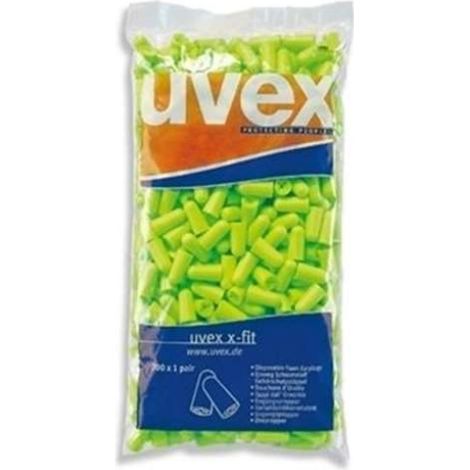 Uvex 2112003 Gehörschutzstöpsel x-fit 2112003 grün SNR 37 dB Größe M 200Paar (1/2)