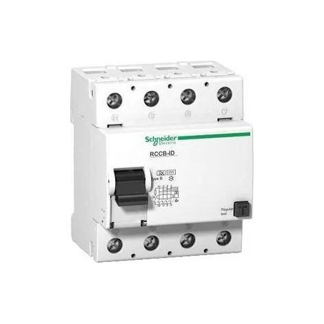 Schneider 16750 Earth leakage circuit breaker - 4P - 25 A - class B 30 mA