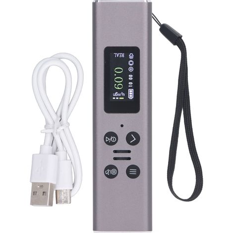 Tragbarer Geigerzähler mit 0,96-Zoll-LCD-Bildschirm und eingebautem Batteriedosimeter zur Messung radioaktiver Strahlung (1/5)