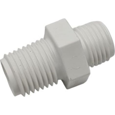 Raccord, manchon d'adaptation 1/4' pour distibuteur de produits chimiques de piscine - Blanc - CLX220P - Hayward