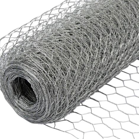 ZOLGINAH Malla Metálica para Valla Malla Hexagonal: Valla para Animales y Plantas Galvanizada 16x25mm -0,1mx1m (1/5)