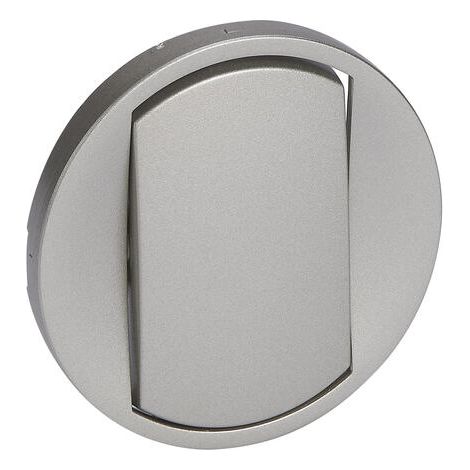 Enjoliveur simple allumage titane pour mécanisme Legrand – Évite l'accumulation de poussières – Compatible avec plaque titane LEG068901