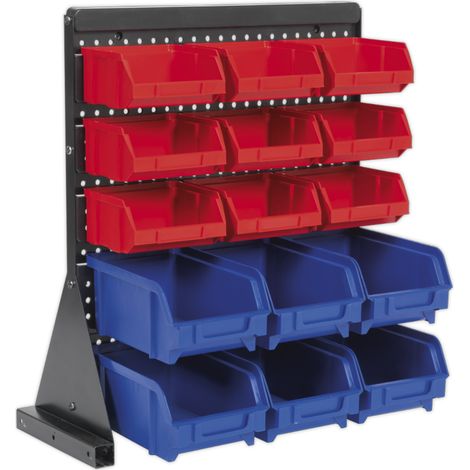 Sealey Bench Mounting Bin Storage System with 15 Bins TPS1569
