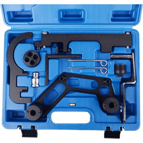 Engine timing tool kit compatible with BMW N47 N47s diesel engines. Dual camshaft timing lock set. (1/5)