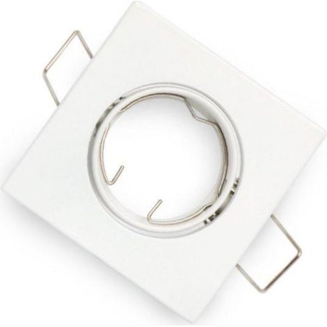 Support Spot GU10/MR16 LED Carré - Blanc - SILUMEN (1/2)