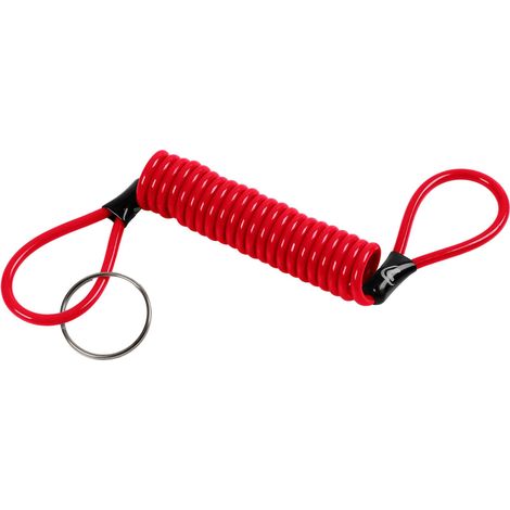 Reminder, cavetto di sicurezza a spirale - Rosso