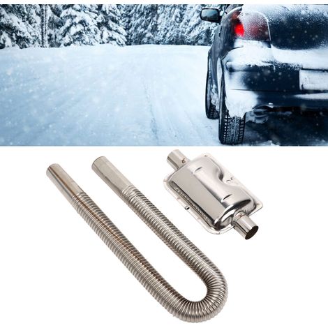 Tuyau d'échappement en acier inoxydable pour chauffage de stationnement + silencieux, accessoires pour chauffage diesel, tuyau d'échappement rallongé et épaissi de 60 cm (1/5)