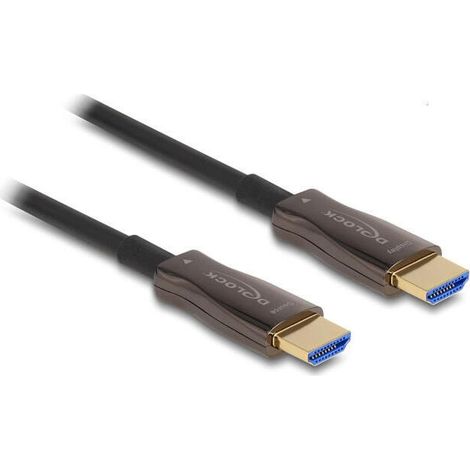 DeLOCK Cable HDMI óptico activo con blindaje metálico 8K 60 Hz 50 m (1/2)