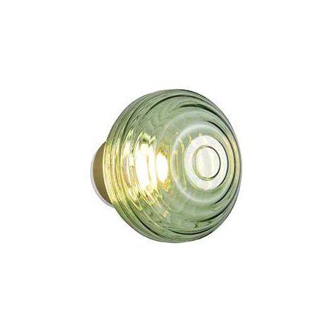 Applique murale LED pour couloir, métal, batterie, verre, vert, variateur tactile, H 15,5 cm (1/5)