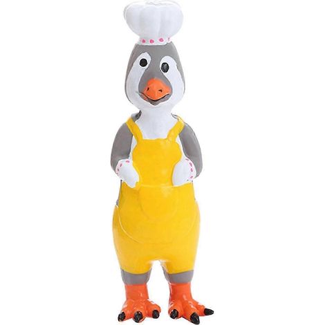 Jouet pour chien en latex en forme de poulet qui couine, jeu de plage et de jardin, jouet à mâcher pour enfants et adultes, jouet en forme de poulet qui crie-chef