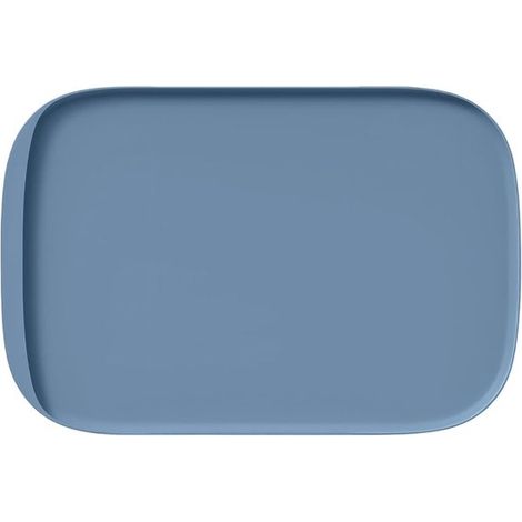 Tapis d'alimentation pour chien, tapis d'alimentation antidérapant en silicone, coussin imperméable pour chats et autres animaux de compagnie (bleu pierre, 45 x 30 cm) (1/4)