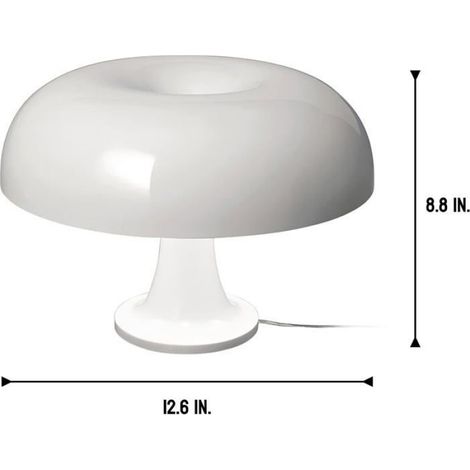 Lampe champignon orange, esthétique de la chambre, éclairage de chambre moderne Déco de salon rétro cool (blanc crème) (1/5)