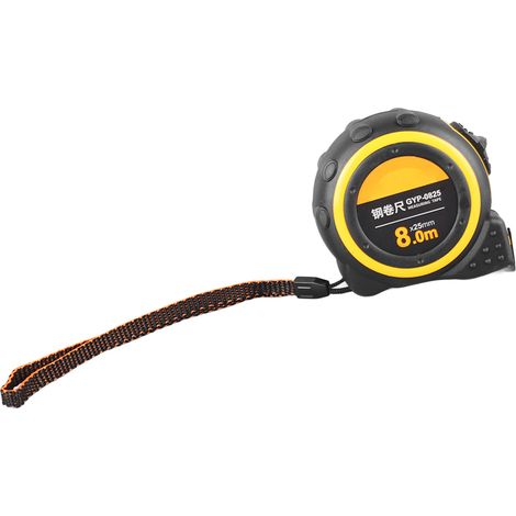 Mètre ruban 8 m auto-bloquant, outil de mesure portable pour menuiserie et bricolage (1/5)