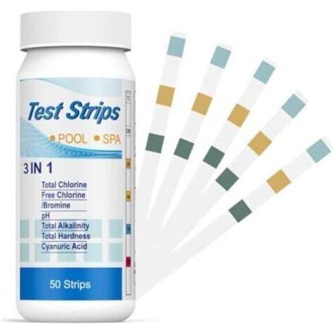 150 Bandelette Piscine,Bandelettes Test,3 en 1 Pour Piscine - Chlore et pH - Bandelettes de Test 3 en 1 Pour Spa,Testeur Chimique Précis,pH et Chlore Résiduel CI - Papier Test de Dureté L'Eau (1/5)