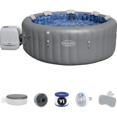 Bestway Santorini HydroJet Pro spa bleu 1190 litres (1/5)