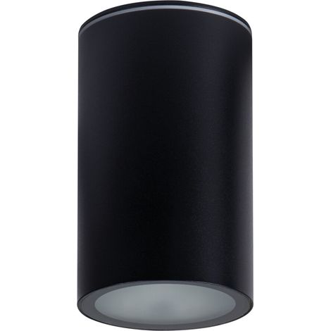 Spot plafond noir rond 16 cm IP65 E27 20W Kanlux Aqilo (1/4)