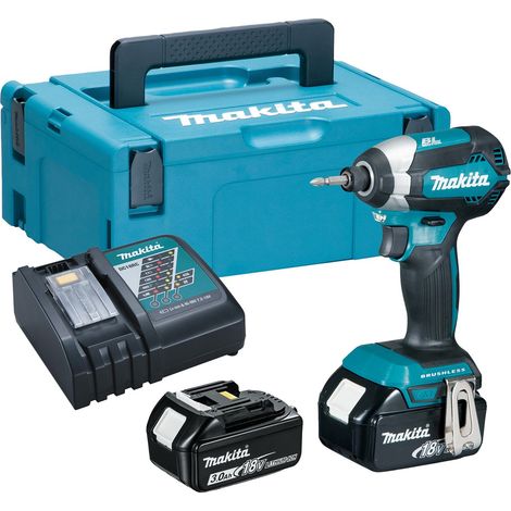 Makita DTD153RFJ 18V LXT Lithium Brushless Impact Driver - 2 x 3.0ah Batteries (1/4)