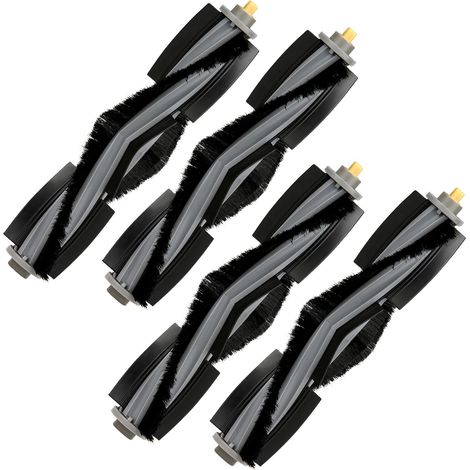 (4 Stück) Kompatibel mit ECOVACS DEEBOT X1/ X1 Omni/ X1 Turbo/ X1 PRO Omni/ T10/ T10 Omni/ T10 Plus/ T20/ T20 Omni. Hauptbürsten-Ersatzteile für Saugroboter (1/5)