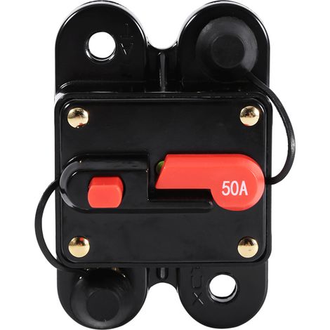 50Amp -100Amp disjoncteur réinitialiser porte-fusible voiture bateau porte-fusible étanche 12-24V nouveau 50A