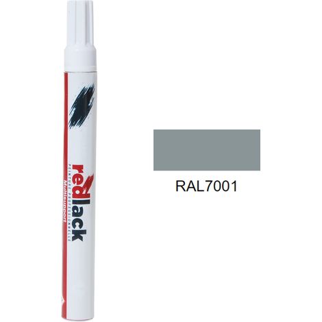 Feltro Vernice per ritocchi 8 ml – RAL 7001 – Grigio argento – lucida – multisupporto – Redlack