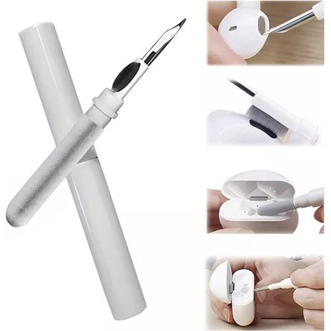 Multifunktionales Reinigungsset für AirPods, Kopfhörer und Smartphones, Weiß