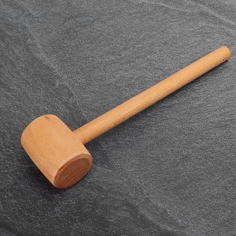 Marteau de Travail du Cuir en Hêtre Artisanal - Outil de Sculpture DIY (1/5)