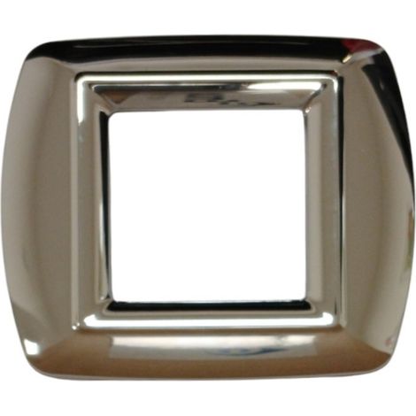 PLACCA MYLIFE 2 MODULI CROMO