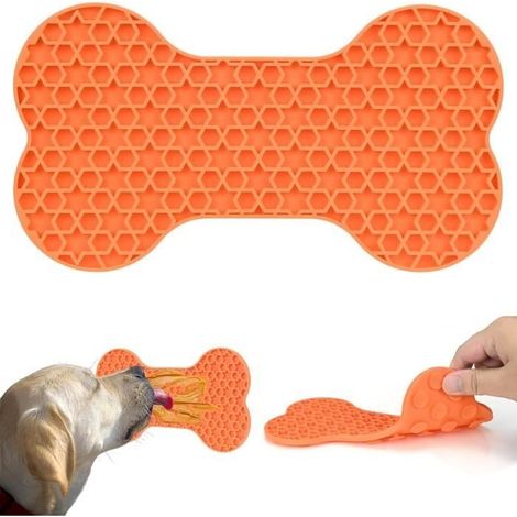 Tapis anti-fuite pour chien et chat,tapis anti-fuite avancé pour chien avec ventouse, tapis anti-fuite pour chien,alimentation lente (1/4)