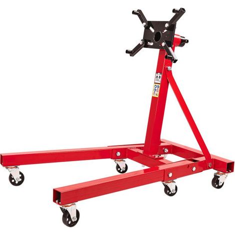 Dema – Support moteur universel 900 kg – Hauteur de travail max 830 mm – Cadre tubulaire 60x60 mm – Plaque rotative 360°