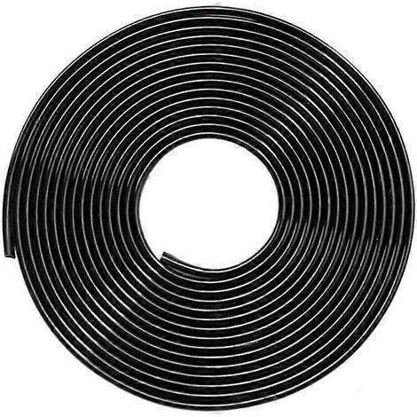 Protège-bordure de porte universelle U en caoutchouc noir, bande anticollision pour carrosserie, garniture de protection latérale arrière - 8 mètres. (1/4)
