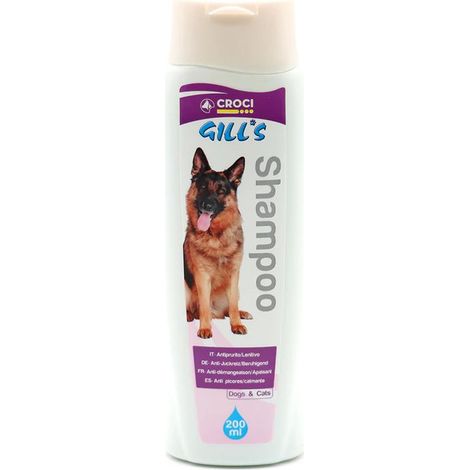 Set 6 pezzi Gill'S Shampoo Antiprurigine 200 ml per cani ad effetto lenitivo sulla cute irritata