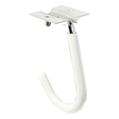 GAH-ALBERTS 802011 CROCHET POUR VÉLO EN ACIER, MODÈLE COUDÉ, POUR FIXATION AU PLAFOND, SURFACE GALVANISÉE, Ø 8 MM, 115 X 50 MM