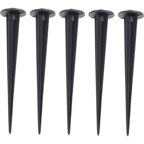 Juego de 5 estacas de aluminio para jardín, accesorios de repuesto para iluminación exterior, iluminación paisajística, resistente a la intemperie.