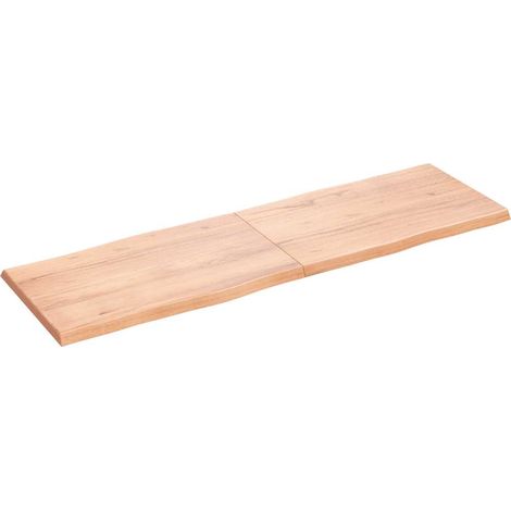 Dessus de table Dessus de bureau Plateau de table bois massif traité bordure assortie