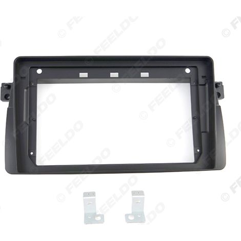 Cadre polyvalent de troisième génération compatible avec BMW Série 3 E46, grand écran Android, navigation, système audio, panneau avant modifié de 9 pouces