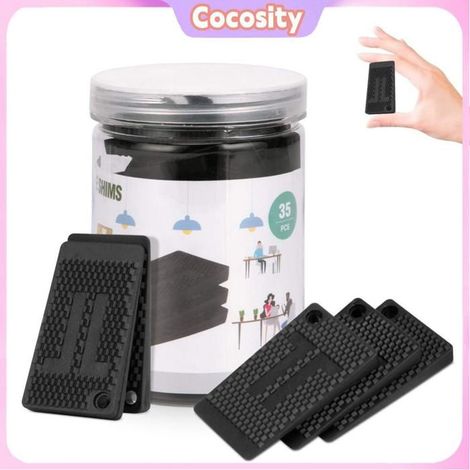 Cocosity Cales en plastique Niveleurs de Meubles, Pieds en Caoutchouc Stables pour Tables Bancales, Chaises, jardin artificiel (1/5)