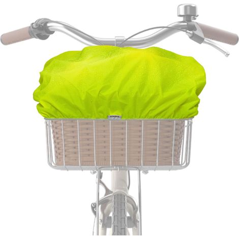1x Fahrradkorb Regenschutz Gelb Korb-Abdeckung Überzug wasserabweisend (1/5)