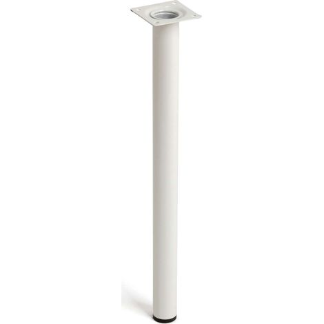 PATA CILÍNDRICA DE ACERO EN COLOR BLANCO MOD.401G. MEDIDAS Ø3x40cm 2-401G.400.01 REI (1/4)
