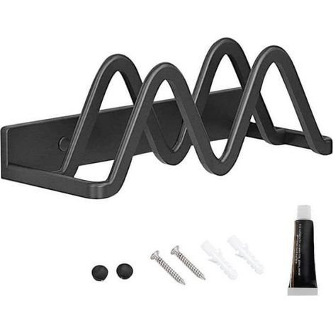 Support Pour Couvercles De Casseroles - Planche À Découper Murale Cuisine - 230 X 100 X 35 Mm - Noir - 1 Pièce (1/4)