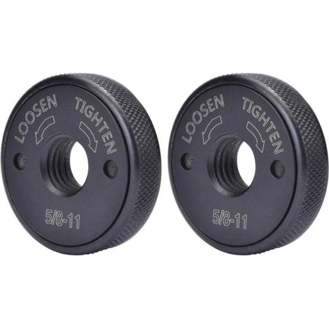 Écrou à bride pour meuleuse d'angle à filetage 5/8"-11, contre-écrou auto-serrant pour meuleuse d'angle (1/4)