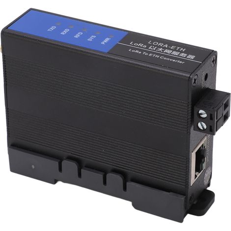 Module de transmission sans fil LoRa vers Ethernet avec antenne, convertisseur de données série, antenne de 3 mètres (1/5)