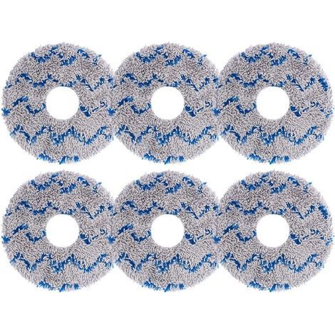 6-Pack Replacement Cleaning Cloths for Ecovacs Deebot X1, X1 Omni Turbo, X1 Plus, T10, T20, T20 Max, T20 Pro Vacuum Cleaner Accessories (1/3)