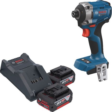 Avvitatore a impatto a batteria Bosch GDR 18V-215 Professional 18 V 215 Nm 1/4" Brushless + 2 batterie da 4,0 Ah + caricabatterie