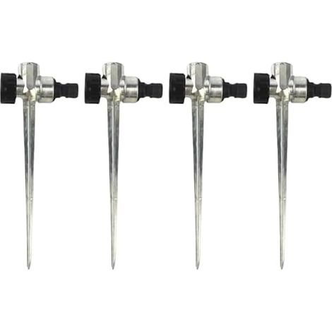 Lawn Watering Spikes, Metal Sprinkler Head, 1/2" Internal Thread and Side External Threaded Interface, for Lawn, Garden, Irrigation for Efficiency (1/5)