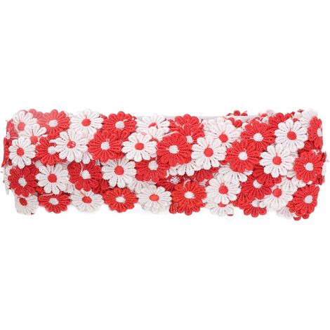 Daisy Flower Lace Trim 15 Yards Exquisite Beautiful Lace Fabric for DIY Crafts Gift Wrapping Wedding Decorations (1/5)