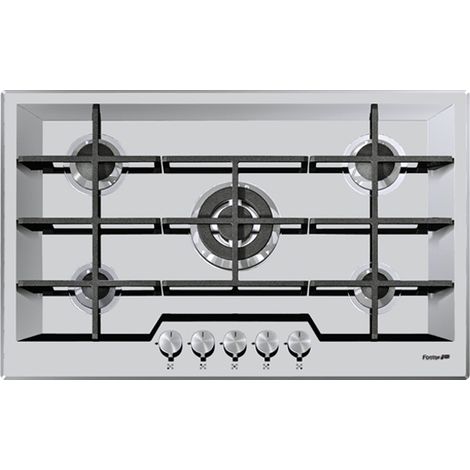 Foster KE 79.5F.FT. Colore del prodotto: Nero, Acciaio inox, Posizionamento dell'apparecchio: Da incasso, Tipo di piano cottura: Gas. Bruciatore piccolo: 1100 W, Bruciatore medio: 1750 W.... - 7601032 (1/2)