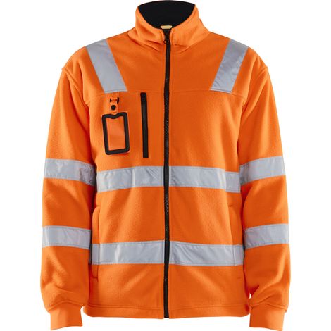 Blakläder Warnschutz-Fleecejacke, orange, Unisex-Größe: XL