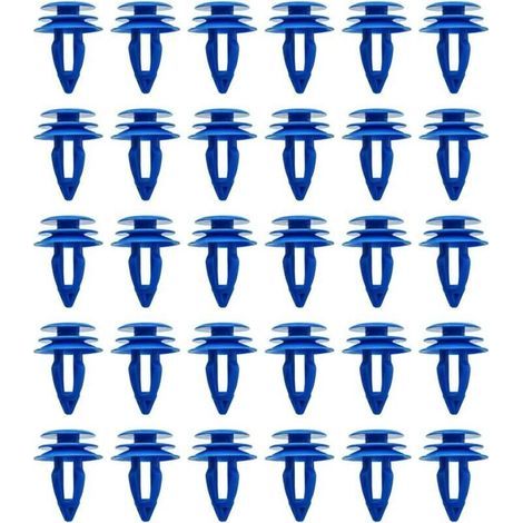 Clips Garniture Passage Roue, Kit D'attaches Et De Fixations En Plastique Pour Voiture, Clips Universels Garniture De Voiture, Attaches De Voiture Pour Châssis Automobile, Couvre-Roue(30 Pièces (1/3)