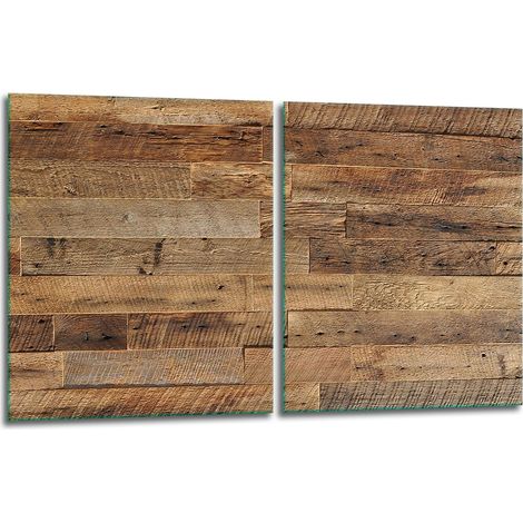 2 plaques de protection en verre pour poêle 40x52 bois (1/5)